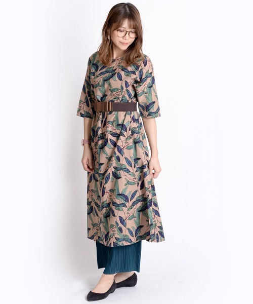 MARAI(マーライ)の「シアープリーツレイヤードワイドパンツ(その他パンツ・レディース・ブラック/カーキ/ピンク/グリーン/ネイビー/ベージュ/グレー・FREE)」の20枚目の写真