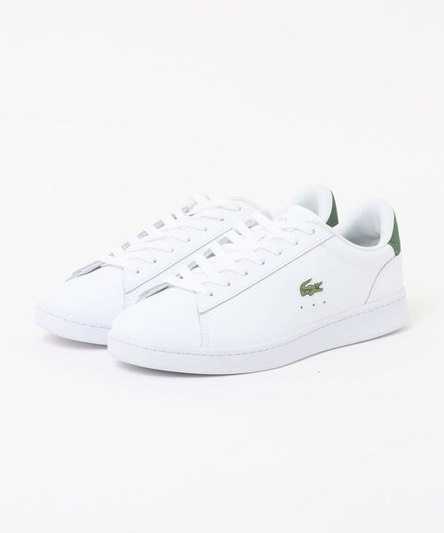 LACOSTE(ラコステ)の「LACOSTE ラコステ CARNABY SET 224 1 SMA メンズレザースニーカー(カーナビーセット2241SMA)(スニーカー・メンズ・ブラック×ホワイト/ホワイト・26.5cm/28.0cm/27.0cm/26.0cm/25.5cm)」の1枚目の写真