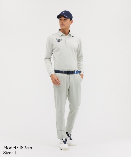 le coq sportif GOLF(ルコックスポルティフゴルフ)の「【le coq sportif GOLF】ヒートナビ吸汗/ストレッチ/UVカット/保温長袖シャツ ゴルフウェア(ポロシャツ・メンズ・ブルー/グレー/ホワイト/ネイビー・M/L/XL/3L)」の6枚目の写真