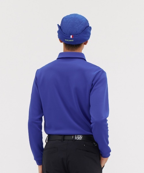 le coq sportif GOLF(ルコックスポルティフゴルフ)の「【le coq sportif GOLF】ヒートナビ吸汗/ストレッチ/UVカット/保温長袖シャツ ゴルフウェア(ポロシャツ・メンズ・ブルー/グレー/ホワイト/ネイビー・M/L/XL/3L)」の10枚目の写真