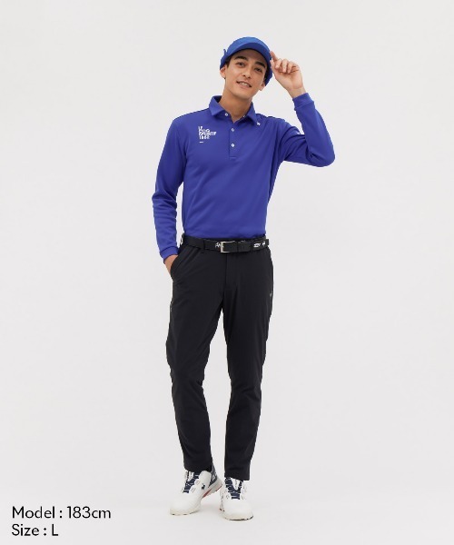 le coq sportif GOLF(ルコックスポルティフゴルフ)の「【le coq sportif GOLF】ヒートナビ吸汗/ストレッチ/UVカット/保温長袖シャツ ゴルフウェア(ポロシャツ・メンズ・ブルー/グレー/ホワイト/ネイビー・M/L/XL/3L)」の11枚目の写真
