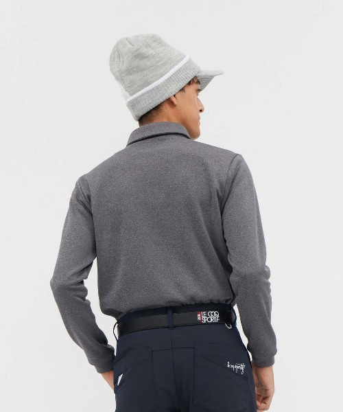 le coq sportif GOLF(ルコックスポルティフゴルフ)の「【le coq sportif GOLF】ヒートナビ吸汗/ストレッチ/UVカット/保温長袖シャツ ゴルフウェア(ポロシャツ・メンズ・ブルー/グレー/ホワイト/ネイビー・M/L/XL/3L)」の15枚目の写真