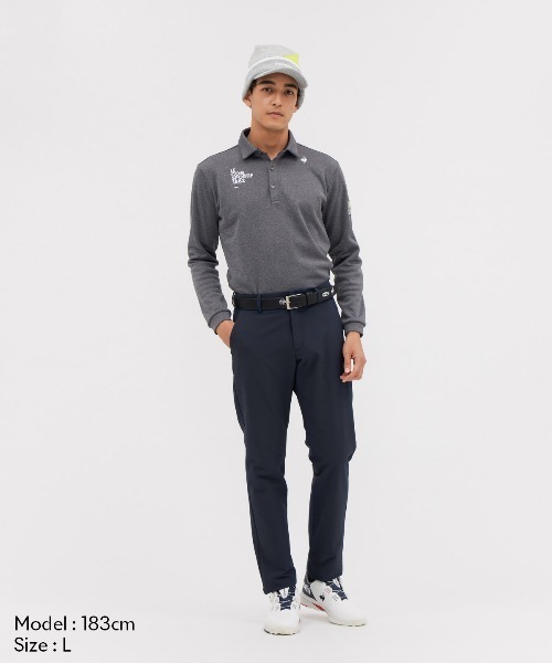 le coq sportif GOLF(ルコックスポルティフゴルフ)の「【le coq sportif GOLF】ヒートナビ吸汗/ストレッチ/UVカット/保温長袖シャツ ゴルフウェア(ポロシャツ・メンズ・ブルー/グレー/ホワイト/ネイビー・M/L/XL/3L)」の16枚目の写真