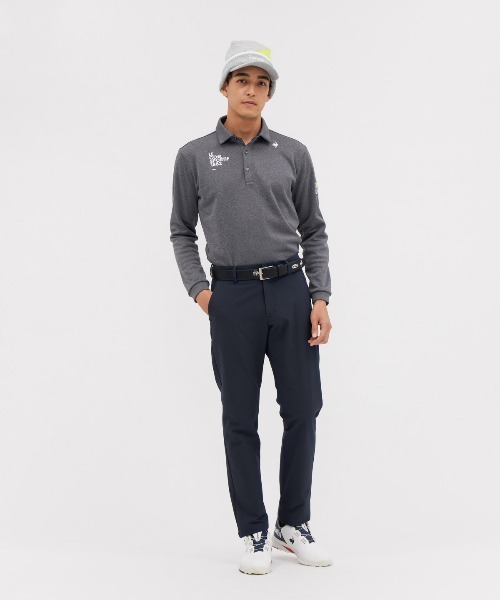le coq sportif GOLF(ルコックスポルティフゴルフ)の「【le coq sportif GOLF】ヒートナビ吸汗/ストレッチ/UVカット/保温長袖シャツ ゴルフウェア(ポロシャツ・メンズ・ブルー/グレー/ホワイト/ネイビー・M/L/XL/3L)」の18枚目の写真