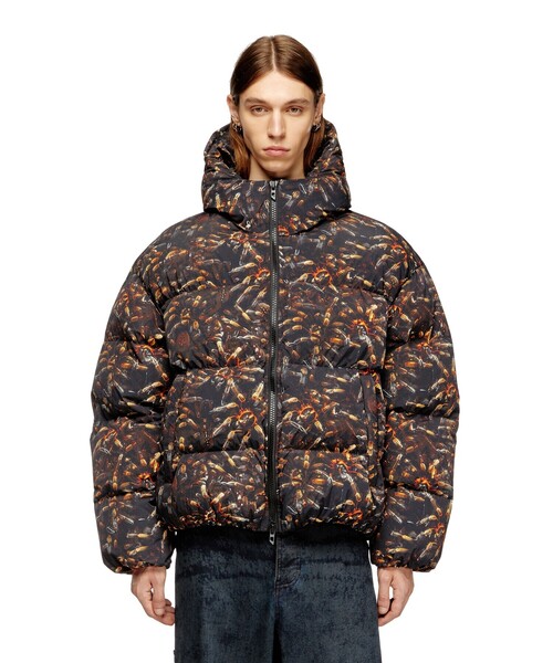 メンズ パファージャケット W-SPIDER（ブルゾン）｜DIESEL（ディーゼル