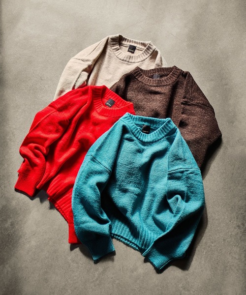 ROSE BUD(ローズバッド)の「【WEB・一部店舗限定】BASIC CREW NECK KNIT(ニット/セーター・レディース・ブラウン/レッド/オフホワイト/ブルー・ONE SIZE)」の14枚目の写真