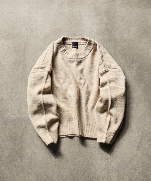 ROSE BUD(ローズバッド)の「【WEB・一部店舗限定】BASIC CREW NECK KNIT(ニット/セーター・レディース・ブラウン/レッド/オフホワイト/ブルー・ONE SIZE)」の13枚目の写真