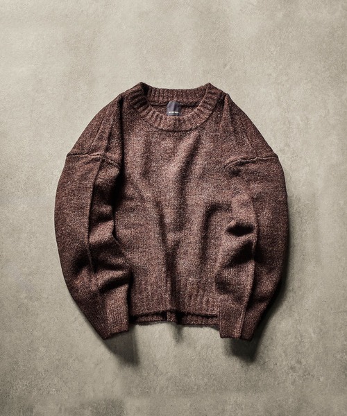 ROSE BUD(ローズバッド)の「【WEB・一部店舗限定】BASIC CREW NECK KNIT(ニット/セーター・レディース・ブラウン/レッド/オフホワイト/ブルー・ONE SIZE)」の12枚目の写真
