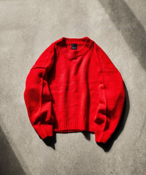 ROSE BUD(ローズバッド)の「【WEB・一部店舗限定】BASIC CREW NECK KNIT(ニット/セーター・レディース・ブラウン/レッド/オフホワイト/ブルー・ONE SIZE)」の10枚目の写真