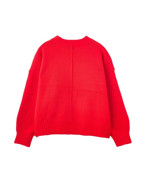 ROSE BUD(ローズバッド)の「【WEB・一部店舗限定】BASIC CREW NECK KNIT(ニット/セーター・レディース・ブラウン/レッド/オフホワイト/ブルー・ONE SIZE)」の8枚目の写真