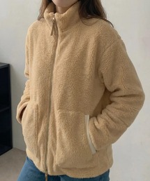 ボアスタンドカラーパーカー