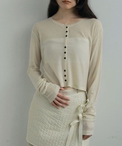 Sheer Rib Cardigan（カーディガン/ボレロ）｜anuke（アンヌーク