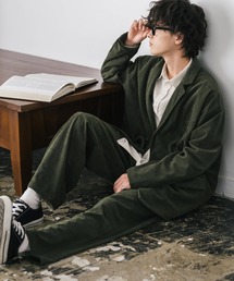 ジョージョー ：yuruli コーデュロイ セットアップ　カーキ ジョージョー 様専用：yuruli コーデュロイ セットアップ カーキ