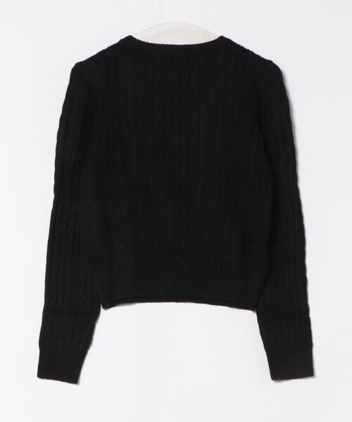 GENERAL IDEA（ジェネラルアイデア）の「wool cable v-neck pullover ウールVネックケーブルニットプルオーバー（ニット/セーター・レディース・ブラウン/グレー/ブラック/ネイビー・M/S/L）」の21枚目の写真