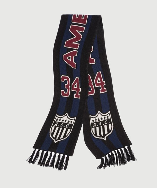 AMBUSH(アンブッシュ)の「【AMBUSH/アンブッシュ】SOCCER SCARF(マフラー・メンズ・レッド/ネイビー・FREE)」の1枚目の写真