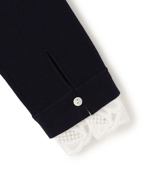 セール】ヴィスコースストレッチ レース襟 ワンピース（ワンピース