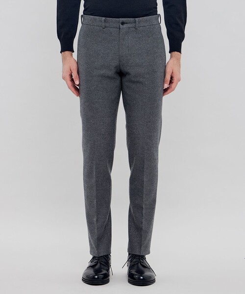 MACKINTOSH LONDON（マッキントッシュ ロンドン）の「【WEB・一部店舗限定】【FLEX JERSEY】ウールメルトンジャージーセットアップパンツ（スラックス・メンズ・ネイビー/グレー系その他2・94/90/86/78/82）」の5枚目の写真