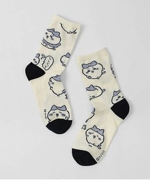 NAIGAI（ナイガイ）の「ちいかわ ハチワレ総柄 クルーソックス 03197028（ソックス/靴下）」