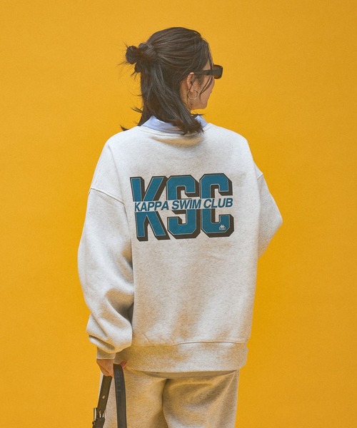 Kappa(カッパ)の「≪Kappa×and ST ウェルネスクラブ≫Swim Clubデザインスウェット (ユニセックス)(スウェット・レディース・ブラック/ホワイト・LARGE/SMALL/MEDIUM)」の9枚目の写真
