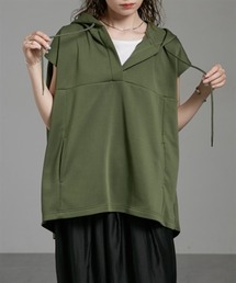 Soiunique（スワユニーク）の「ダンボールニットフード付きベストパーカー［Soiunique］（Tシャツ/カットソー）」