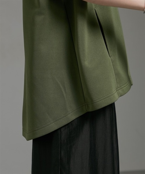 Soiunique（スワユニーク）の「ダンボールニットフード付きベストパーカー［Soiunique］（Tシャツ/カットソー・レディース・カーキ/ブラック・S～Ｍ/L～LL）」の15枚目の写真