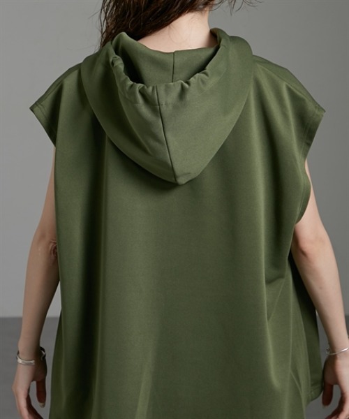 ダンボールニットフード付きベストパーカー［Soiunique］（Tシャツ