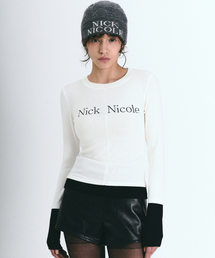 LAYERED PINTUCK LONG SLEEVE TOP_IVORY