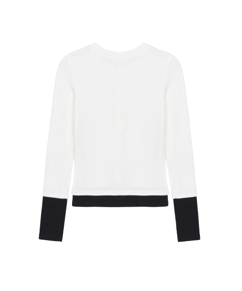 NICK&NICOLE(ニックアンドニコール)の「LAYERED PINTUCK LONG SLEEVE TOP_IVORY(Tシャツ/カットソー・レディース・その他・FREE)」の5枚目の写真