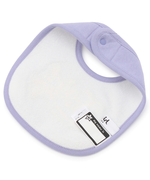 X-girl Stages（エックスガールステージス）の「サガラロゴ刺しゅうスタイ（スタイ/よだれかけ・キッズ・ピンク/ラベンダー・F）」の4枚目の写真