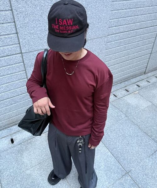 DNSR(ディーエヌエスアール)の「クロップロングスリーブバーガンディ(Tシャツ/カットソー・メンズ・その他・MEDIUM/LARGE/X-LARGE)」の4枚目の写真