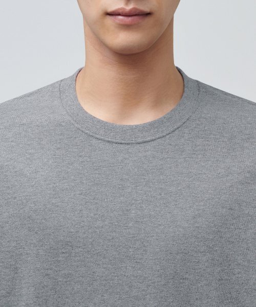 MUSINSA STANDARD（ムシンサスタンダード）の「ベーシック長袖Tシャツ [メランジグレー]（Tシャツ/カットソー・メンズ・その他・MEDIUM/LARGE/X-LARGE/XX-LARGE/XXX-LARGE/SMALL）」の3枚目の写真