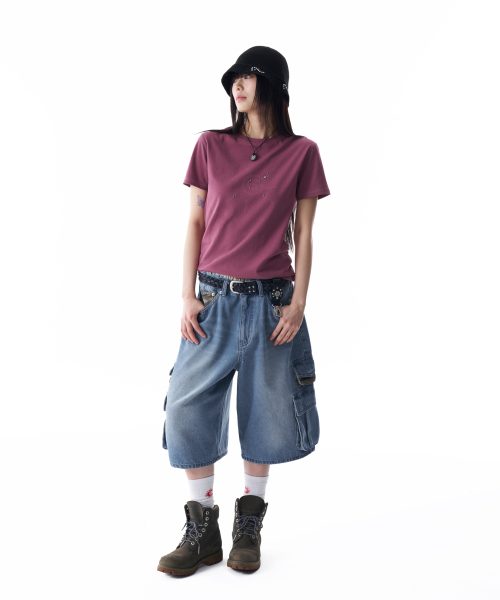 AAKAM(アーカム)の「Studded Sun Half Top (Vintage Pink)(Tシャツ/カットソー・レディース・その他・1/2)」の4枚目の写真