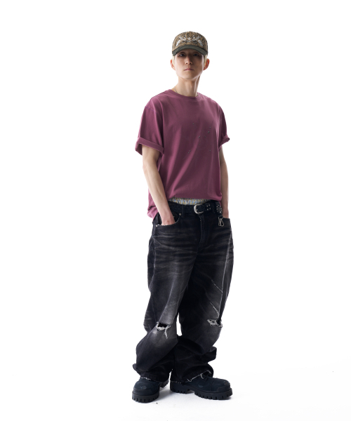 AAKAM(アーカム)の「Studded Sun Half Top (Vintage Pink)(Tシャツ/カットソー・レディース・その他・1/2)」の6枚目の写真