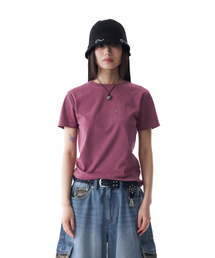 Studded Sun Half Top (Vintage Pink)