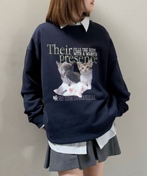 PBLIM | 《UNISEX》スリーキャットスウェット(スウェット)