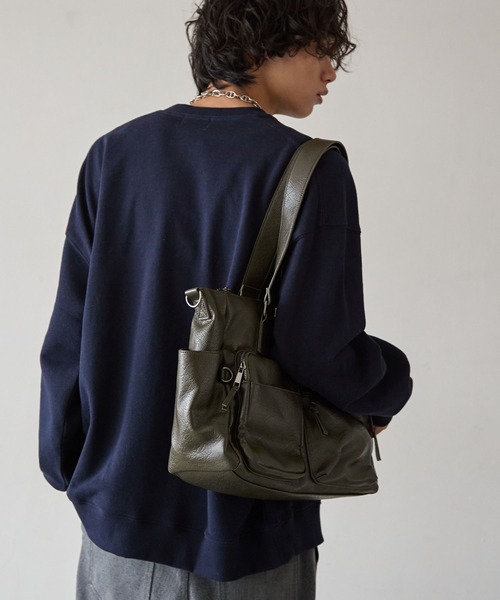 PBLIM（ページボーイリム）の「《UNISEX》スリーキャットスウェット（スウェット・レディース・グレー/ネイビー・MEDIUM/LARGE）」の11枚目の写真