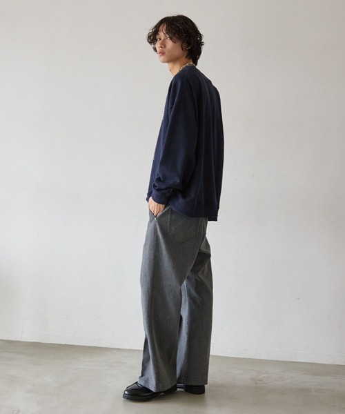 PBLIM（ページボーイリム）の「《UNISEX》スリーキャットスウェット（スウェット・レディース・グレー/ネイビー・MEDIUM/LARGE）」の13枚目の写真