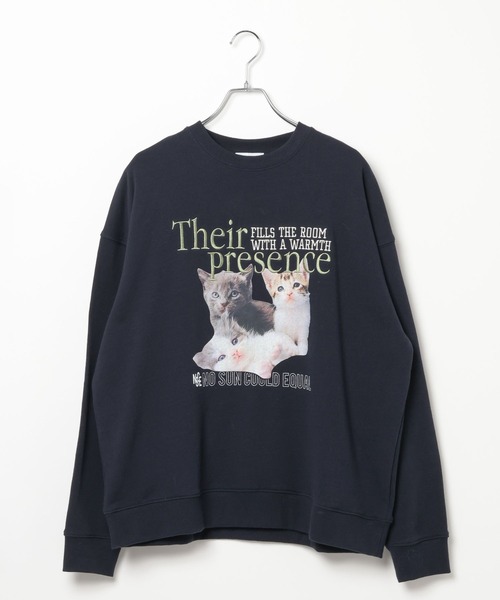 PBLIM（ページボーイリム）の「《UNISEX》スリーキャットスウェット（スウェット・レディース・グレー/ネイビー・MEDIUM/LARGE）」の21枚目の写真