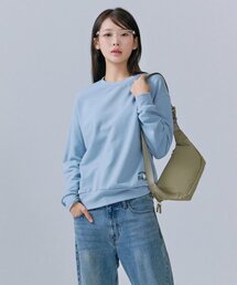 レディース ルーズフィット デイリー 薄い起毛 スウェットTシャツ-CFRG5171C0D