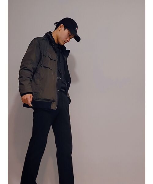MUSINSA STANDARD（ムシンサスタンダード）の「しわのないドレスシャツ[ブラック]（ビジネスシャツ・メンズ・その他・SMALL/MEDIUM/LARGE/X-LARGE/XX-LARGE）」の2枚目の写真