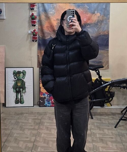 MUSINSA STANDARD（ムシンサスタンダード）の「ペインテッドワイドデニムパンツ[グレー]（デニムパンツ・メンズ・その他・33/26/27/28/29/38/36/34/32/30/31）」の8枚目の写真