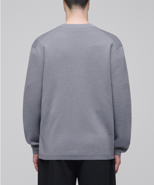 MUSINSA STANDARD（ムシンサスタンダード）の「ミニマルカーディガン [パープルグレー]（カーディガン/ボレロ・メンズ・その他・SMALL/MEDIUM/LARGE/X-LARGE/XX-LARGE）」の2枚目の写真