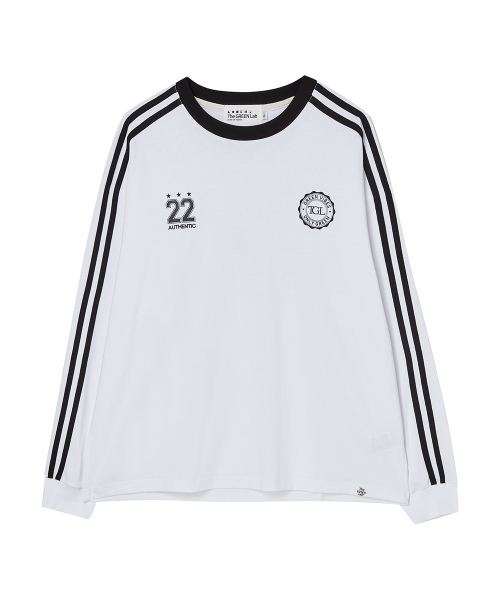 THE GREEN LAB（ザグリーンラボ）の「サッカーフットボール配色長袖Tシャツ[ホワイト]（Tシャツ/カットソー・レディース・その他・SMALL）」の11枚目の写真