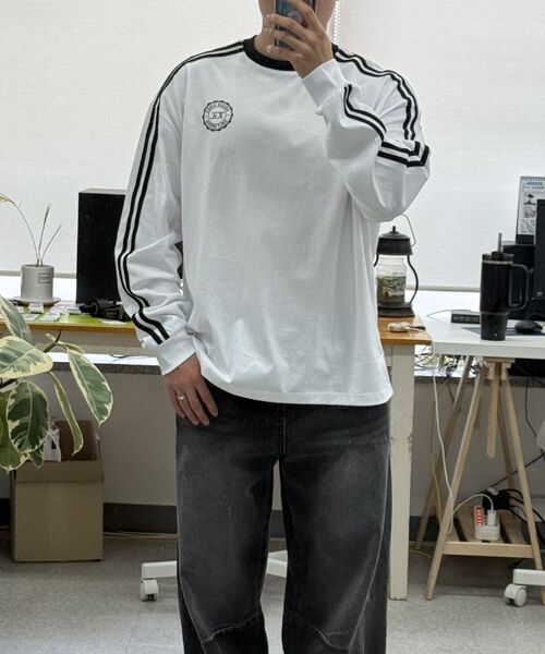 THE GREEN LAB（ザグリーンラボ）の「サッカーフットボール配色長袖Tシャツ[ホワイト]（Tシャツ/カットソー・レディース・その他・SMALL）」の18枚目の写真