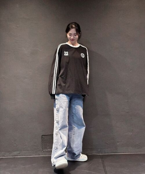 THE GREEN LAB（ザグリーンラボ）の「サッカーフットボール配色長袖Tシャツ[ホワイト]（Tシャツ/カットソー・レディース・その他・SMALL）」の20枚目の写真