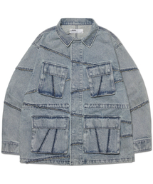 R.C DENIM BDU JACKET - WASHED BLUE
