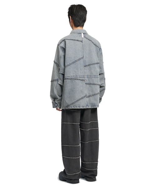 NOMANUAL(NOMANUAL)の「R.C DENIM BDU JACKET - WASHED BLUE(デニムジャケット・レディース・その他・SMALL/MEDIUM/LARGE)」の4枚目の写真