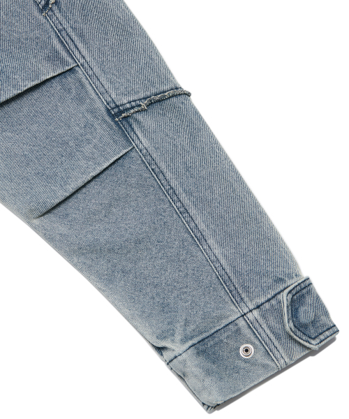 NOMANUAL(NOMANUAL)の「R.C DENIM BDU JACKET - WASHED BLUE(デニムジャケット・レディース・その他・SMALL/MEDIUM/LARGE)」の6枚目の写真