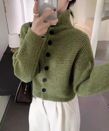 リブ編みニット」に該当するレディースのカーディガン/ボレロ