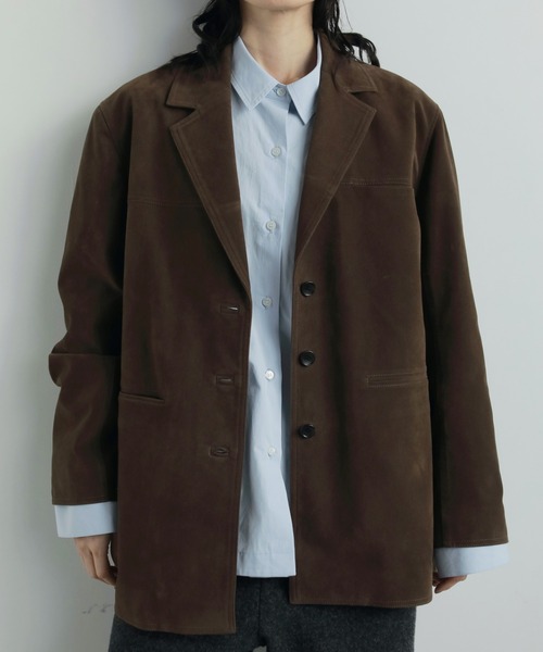 anuke/アンヌーク] エコスエード ジャケット（テーラードジャケット
